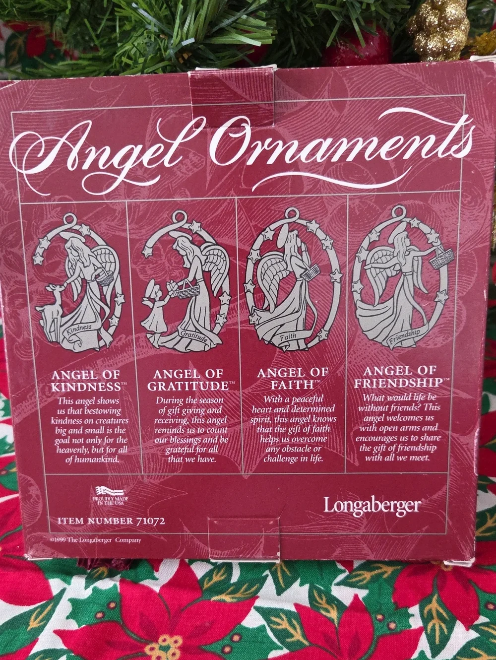 Longaberger angel pewter